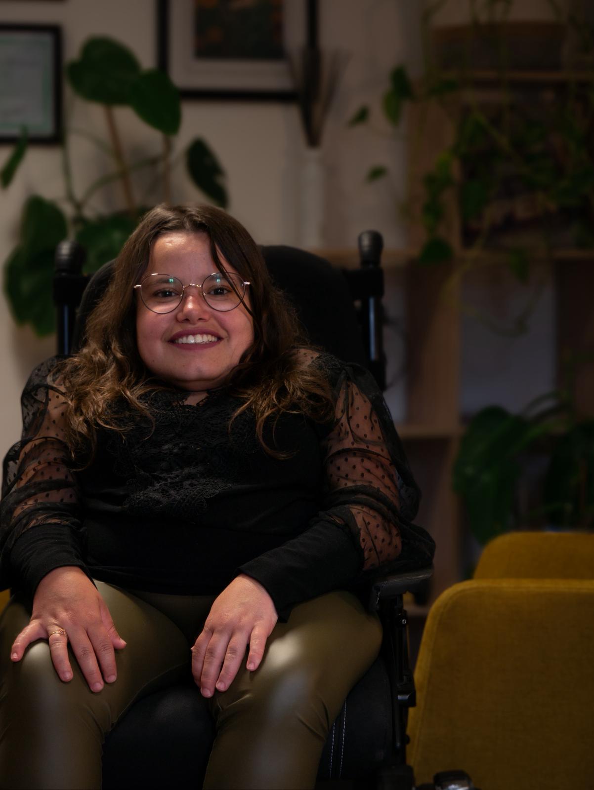 Coralie cheffe d'entreprise en situation de handicap