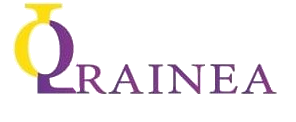 Logo de Lorainea stylisée en jaune et violet