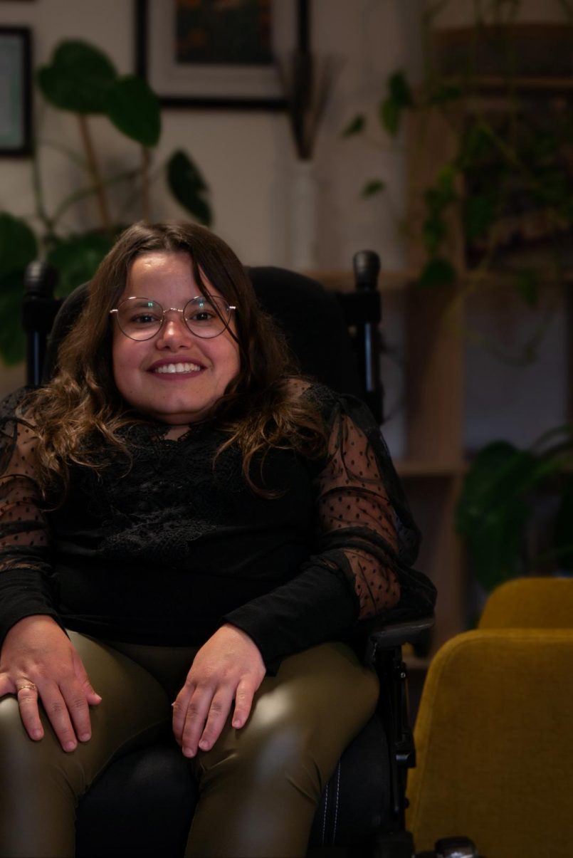 Coralie cheffe d'entreprise en situation de handicap